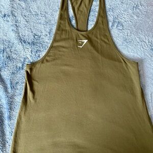 Gymshark Olive Green Men's Tank Top